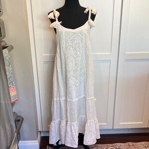 Z&L Z&L Charming Off-white Tiered Maxi Size S